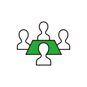 4人の人物のアイコン